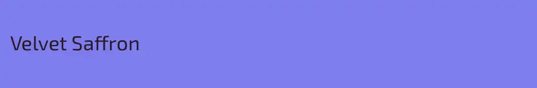 Velvet Saffron
